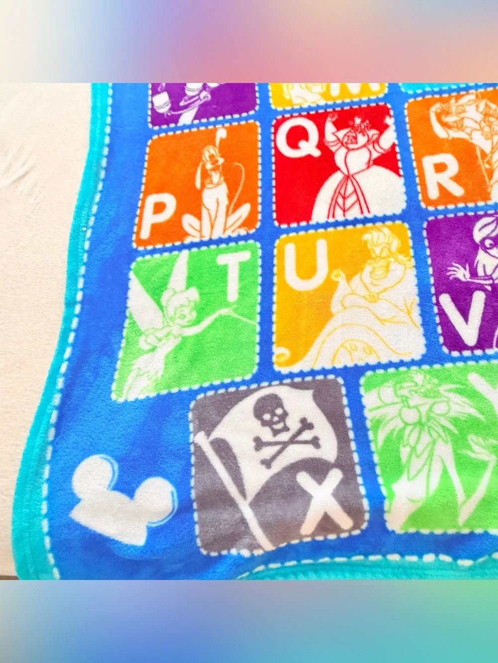 World of Disney Alphabet Fleece Blanket 40x60